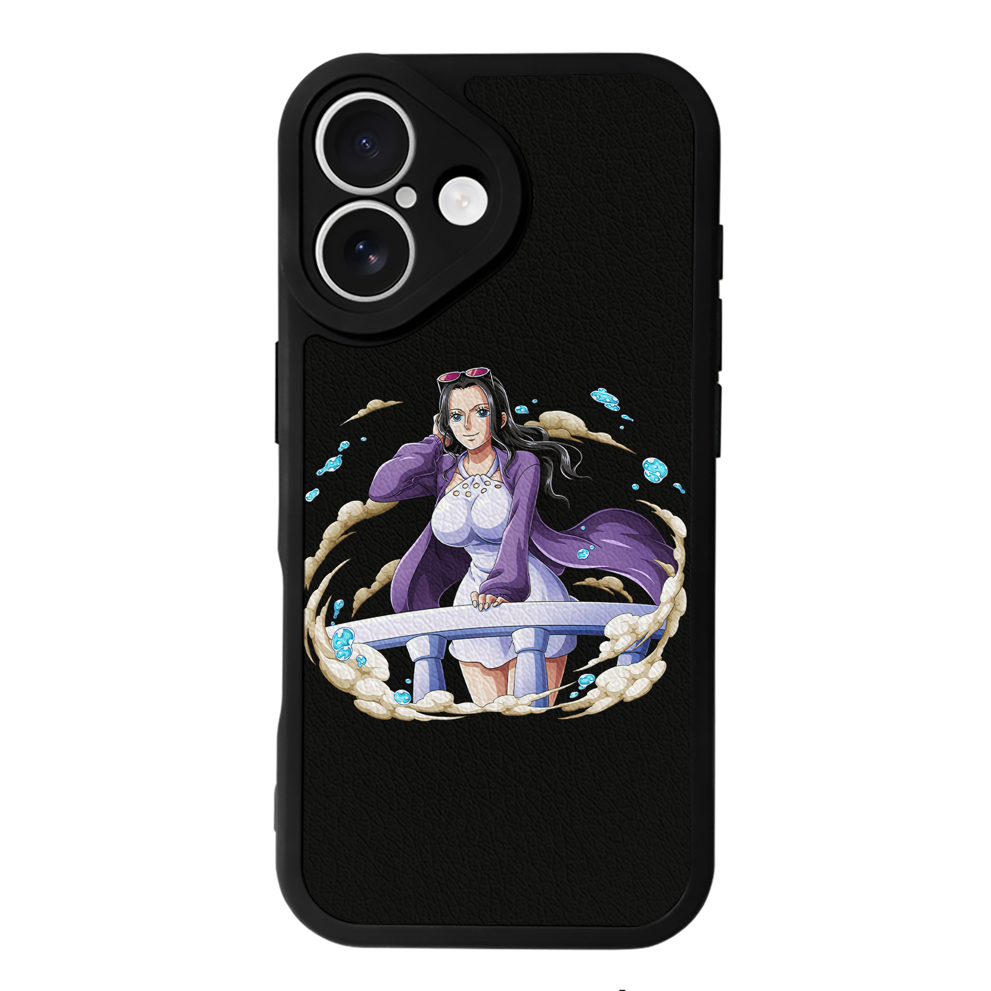 （画像用） ワンピース ニコ・ロビン ONE PIECE Nico Robin 【iPhone 16シリーズ対応】シリコンスマホケース（レザー調） 材質：シリコン